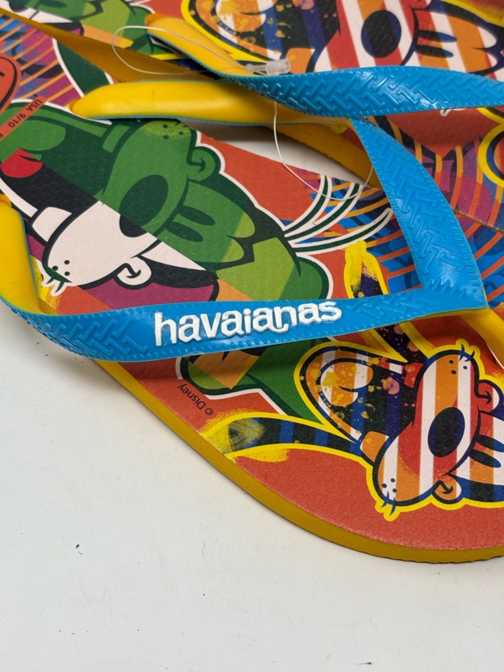 Havaianas Thong Flip Flops Disney Collab Colorful Goofy NWT Size 9-10 - Picture 5 of 8